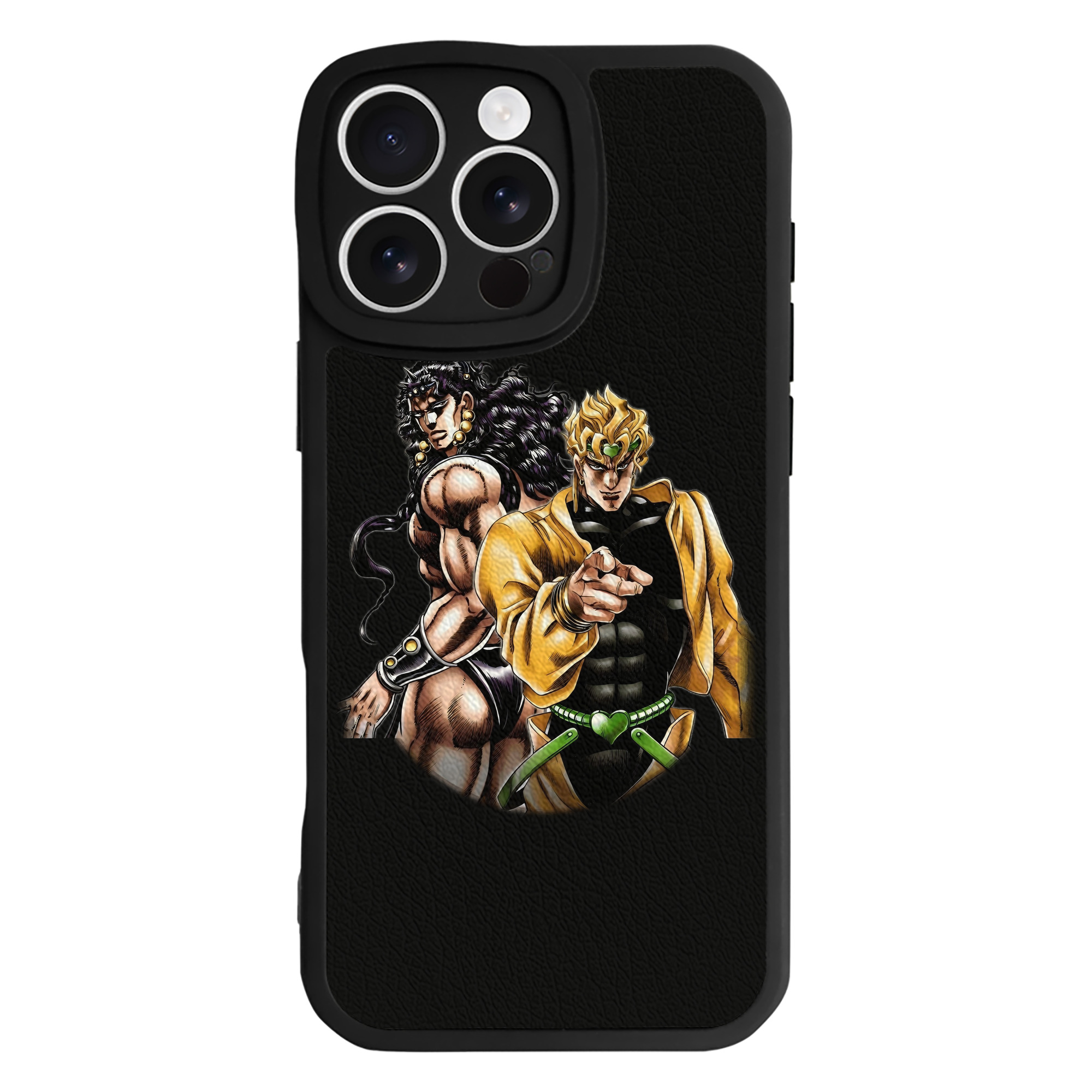 （画像用） ジョジョの奇妙な冒険 ディオ?ブランドー JoJo's Bizarre Adventure Dio Brando 【iPhone 16シリーズ対応】シリコンスマホケース（レザー調） 材質：シリコン